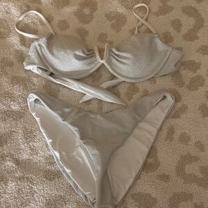 Dippin' Daisy's Silver Bikini Set